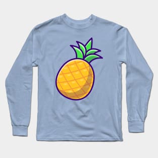 Pineapple Fruit Cartoon Long Sleeve T-Shirt